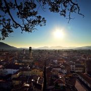 View over Lucca, and towers of San Paolino and Torre delle Ore &copy; R. Giomi