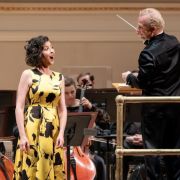 Lisette Oropesa, Yannick Nézet-Séguin and the Met Orchestra &copy; Jennifer Taylor