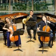 Adam Golka, Annie Jacobs-Perkins, Nelson Ricardo Yovera Perez, Oliver Herbert and Roman Rabinovich &copy; Courtesy of Chamberfest Cleveland