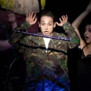 Giovanni Sala (Tamino), Gyula Orendt (Papageno), damas y coro &copy; Miguel Lorenzo & Mikel Ponce | Les Arts