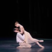 Catherine Hurlin as Juliet and Calvin Royal III as Romeo in MacMillan's Romeo and Juliet &copy; Rosalie O'Connor