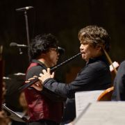 濱田芳通がアントネッロとコルネットを演奏 &copy; 松岡大海