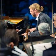 Denis Kozhukhin and the LA Phil &copy; Elizabeth Asher, provided courtesy of the LA Phil