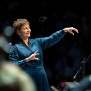 Anja Bihlmaier conducts the BBC Philharmonic &copy; BBC | Andy Paradise