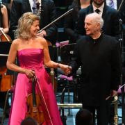 Anne-Sophie Mutter, Daniel Barenboim and the West-Eastern Divan Orchestra &copy; BBC | Chris Christodoulou