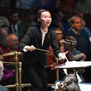 Tianyi Lu, Sol Gabetta and the BBC Symphony Orchestra &copy; BBC |  Chris Christodoulou