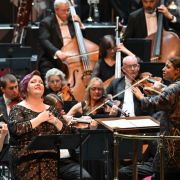 Jamie Barton, Dalia Stasevska and the BBC Symphony Orchestra &copy; BBC | Chris Christodoulou