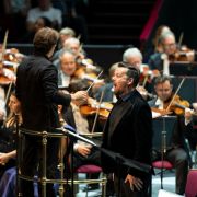 Jakub Hrůša, David Butt Philip and the Czech Philharmonic &copy; BBC | Andy Paradise