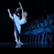 Nino Samadashvili as Odette and Oleg Ligai as Siegfried in State Ballet of Georgia's Swan Lake &copy; Sasha Gusov