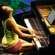 Yuja Wang performing in the Lightroom &copy; Justin Sutcliffe