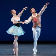 Megan Fairchild and Anthony Huxley in Balanchine's Le Baiser de la fée &copy; Erin Baiano