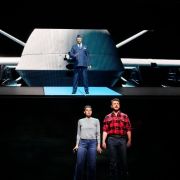 Greer Grimsley (Commander), Emily D'Angelo (Jess) and Ben Bliss (Eric) &copy; Ken Howard | Met Opera