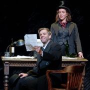 Benjamin Bernheim (Hoffmann) and Vasilisa Berzhanskaya (Nicklausse) &copy; Karen Almond | Met Opera