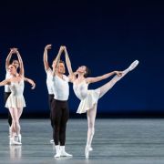 Mira Nadon and Adrian Danchig-Waring with the Company in Balanchine's Monumentum pro Gesualdo © Erin Baiano
