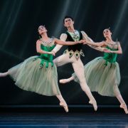 Isabel Vila, Josh Nagaoka and Natasha Jones Dale in George Balanchine's Emeralds © Erik Berg