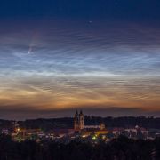 A comet descends over the monastery of Sankt Florian, Upper Austria &copy; H Raab | Flickr