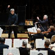Sir Antonio Pappano, Jean-Yves Thibaudet and the Boston Symphony &copy; Winslow Townson, courtesy of the BSO