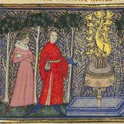Illustration from Machaut’s complete works (c.1390): the fountain of love &copy; gallica.bnf.fr | Bibliothèque nationale de France