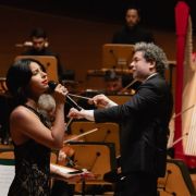 Ángela Aguilar and Gustavo Dudamel &copy; Farah Sosa courtesy of the LA Phil
