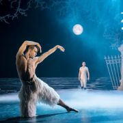 Will Bozier as the Swan and Dominic North as the Prince in Bourne’s Swan Lake in 2018 © Johan Persson