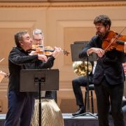 Maxim Vengerov, Lawrence Power and the Orpheus Chamber Orchestra © Stephanie Berger