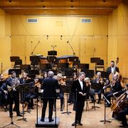 Nikola Ćirić, Howard Griffiths, Ian Bostridge and the Belgrade Philharmonic &copy; Belgrade Philharmonic | Marko Djokovic