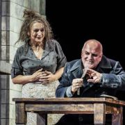 Dagmar Manzel (Mrs Lovett) and Christopher Purves (Sweeney Todd) &copy; Jan Windszus Photography