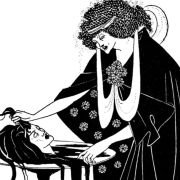 The Dancers Reward, from Salomé by Aubrey Beardsley &copy; Public domain