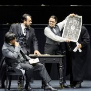 Charles Castronovo (Riccardo), George Petean (Renato) und Katharina Konradi (Oscar) &copy; Herwig Prammer