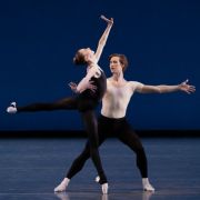 Ashley Laracey and Joseph Gordon in George Balanchine's Stravinsky Violin Concerto &copy; Erin Baiano