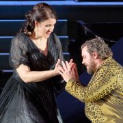 Lise Davidsen (Ariadne) and Michael Spyres (Bacchus) &copy; Wiener Staatsoper | Michael Pöhn