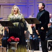 Andris Nelsons, Christine Goerke and David Butt Philip &copy; Hilary Scott, courtesy of the Boston Symphony Orchestra