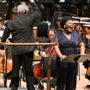 Will Liverman and Masabane Cecilia Rangwanasha with Sir Antonio Pappano and the LSO &copy; LSO | Mark Allan