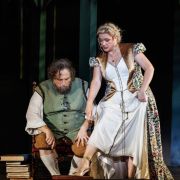 Warwick Fyfe (Hans Sachs) and Lee Abrahmsen (Eva) &copy; Robin Halls