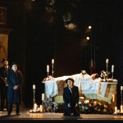 Brenton Spiteri (Tebaldo) and Samantha Price (Romeo) &copy; Richard Hubert Smith