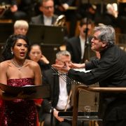 J’Nai Bridges and Sir Antonio Pappano © LSO | Mark Allan