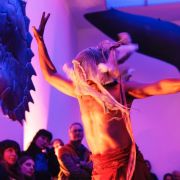 Siko Setyanto performs Ocean Cage &copy; Miriam Levi