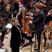 Dame Sarah Connolly, Geoffrey Paterson and the BBC Philharmonic Orchestra &copy; BBC | Chris Payne
