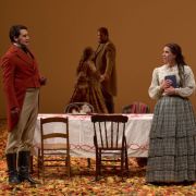 Andrii Kymach (Onegin) and Lauren Fagan (Tatyana) &copy; Michael Cooper