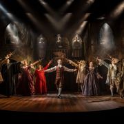 Jack Chambers (Marco) and cast in Stiletto &copy; Johan Persson