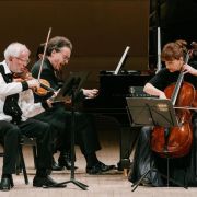 Gidon Kremer, Evgeny Kissin and Giedrė Dirvanauskaitė &copy; Fedi Kheir