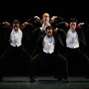 Devon Louis, Lee Duveneck, Alex Clayton and Austin Kelly in Paul Taylor's Cloven Kingdom &copy; Ben McKeown
