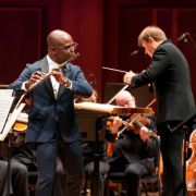 Demarre McGill, Ludovic Morlot and the Seattle Symphony &copy; James Holt