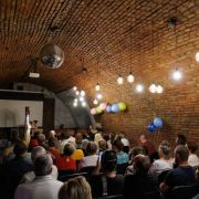 Performance in Kharkiv bomb shelter, Glowing Harp Festival 2024 &copy; EMCY