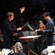 Anja Bihlmaier and Sean Shibe with the BBC Philharmonic Orchestra &copy; BBC | Mark Allan