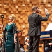 Caitlin Hulcup, Benjamin Bayl and the Tasmanian Symphony Orchestra &copy; Sam Bell