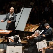 Dima Slobodeniouk, Nobuyuki Tsujii and The Cleveland Orchestra &copy; Yevhen Gulenko