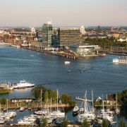 Amsterdam marina, with the Muziekgebouw in the centre &copy; Jimmy K | Pexels