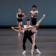 Isabella LaFreniere and Chun Wai Chan in George Balanchine's Episodes &copy; Paul Kolnick