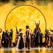 Lucy Crowe (Pamina), Amitai Pati (Tamino) and the Royal Opera Chorus &copy; The Royal Opera | Johan Persson